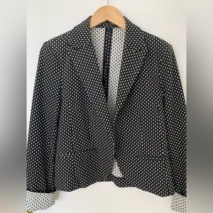 Amanda + Chelsea Cropped Black & White Blazer, size 8